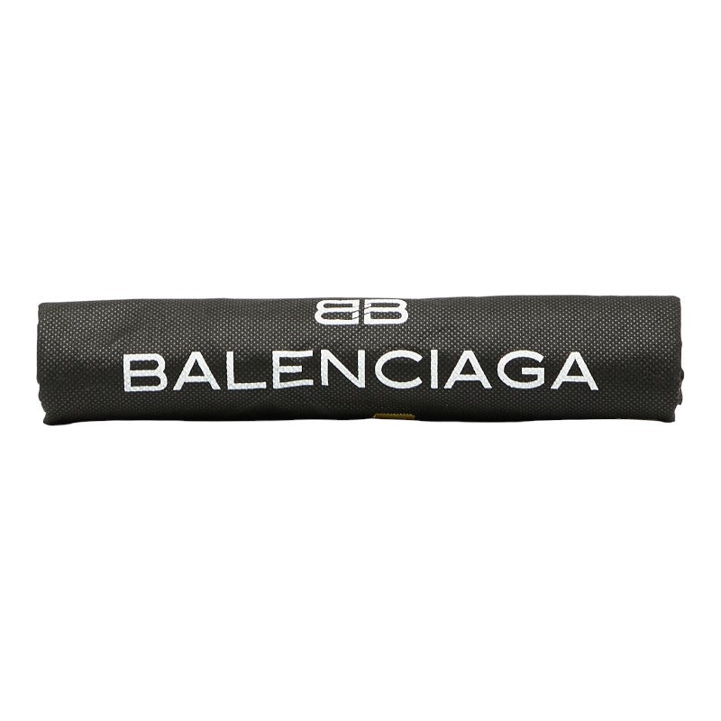 バレンシアガ BBロゴ ハンドバッグ トートバッグ ベージュ ブラウン キャンバス レザー レディース BALENCIAGA 【中古】