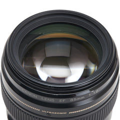 キャノン ET-65 II EF 85mm 1:1.8 単焦点レンズ 中望遠 ブラック プラスチック ガラス メンズ canon 【中古】