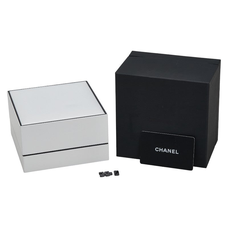 シャネル J12 ダイヤベゼル 8Pダイヤ 腕時計 H2571 クオーツ ブラック文字盤 セラミック レディース CHANEL 【中古】