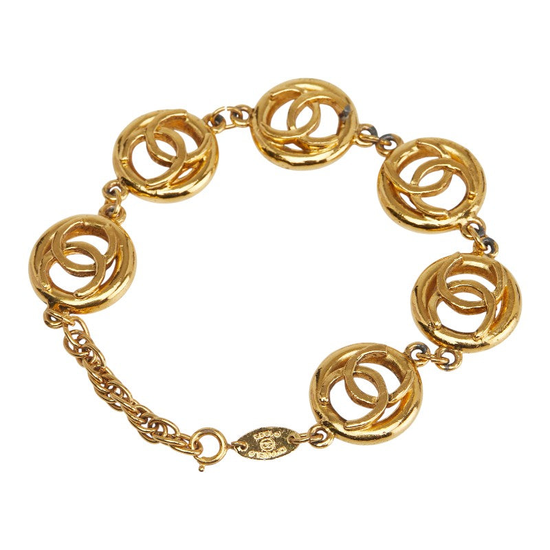 シャネル ヴィンテージ 1983 ココマーク ブレスレット ゴールド メッキ レディース CHANEL 【中古】
