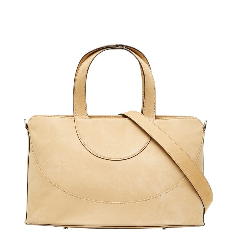 ブルガリ ハンドバッグ ショルダーバッグ 2WAY ベージュ ヌバック レディース BVLGARI 【中古】