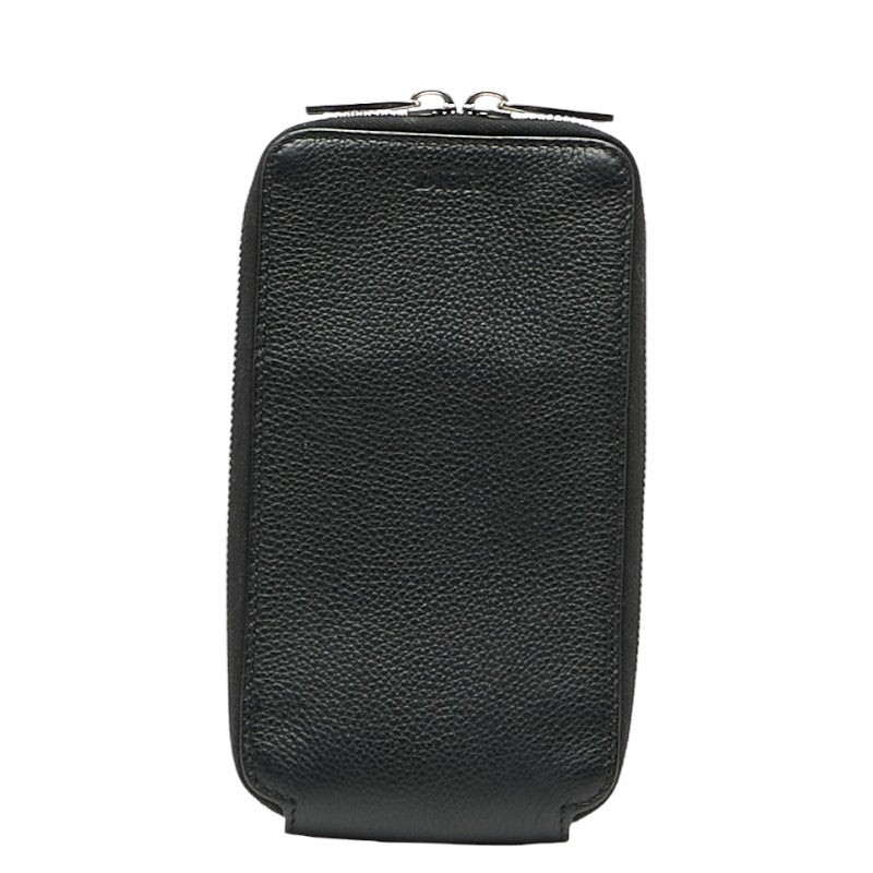 ディオール ポーチ ブラック レザー レディース Dior 【中古】