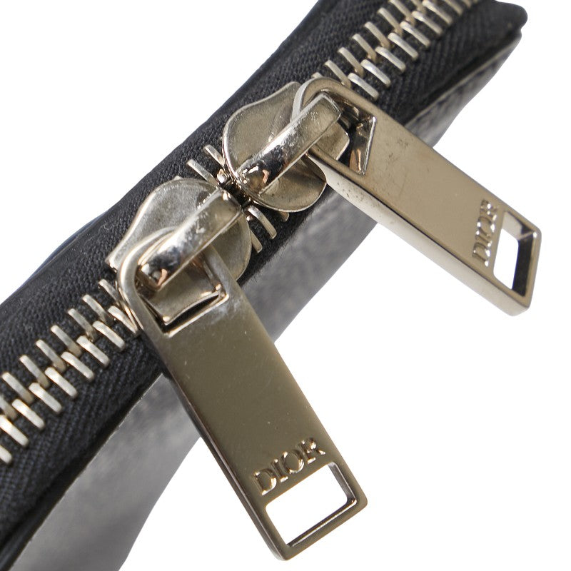 ディオール ポーチ ブラック レザー レディース Dior 【中古】