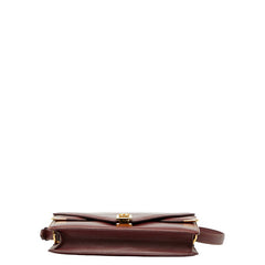 カルティエ マストライン ワンショルダーバッグ ワインレッド ボルドー レザー レディース CARTIER 【中古】