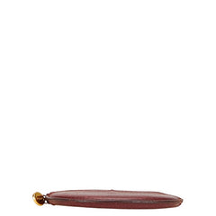 カルティエ コインケース 小銭入れ ワインレッド ボルドー レザー レディース CARTIER 【中古】