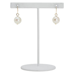 K18YG イエローゴールド アコヤパール8mm フックピアス レディース 【中古】