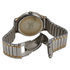 バーバリー 腕時計 クオーツ ベージュ文字盤 ステンレススチール メッキ レディース BURBERRY 【中古】