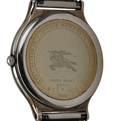 バーバリー 腕時計 クオーツ ベージュ文字盤 ステンレススチール メッキ レディース BURBERRY 【中古】