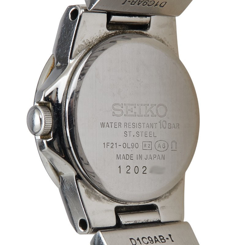 セイコー ルキア LUKIA 腕時計 1F21-0L90 クオーツ ピンク文字盤 ステンレススチール レディース SEIKO 【中古】