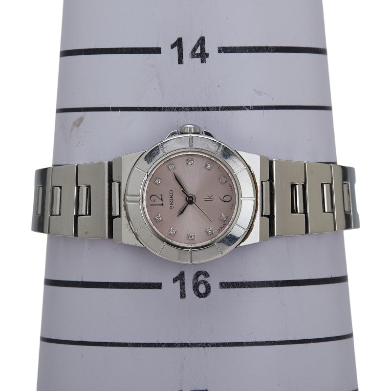 セイコー ルキア LUKIA 腕時計 1F21-0L90 クオーツ ピンク文字盤 ステンレススチール レディース SEIKO 【中古】