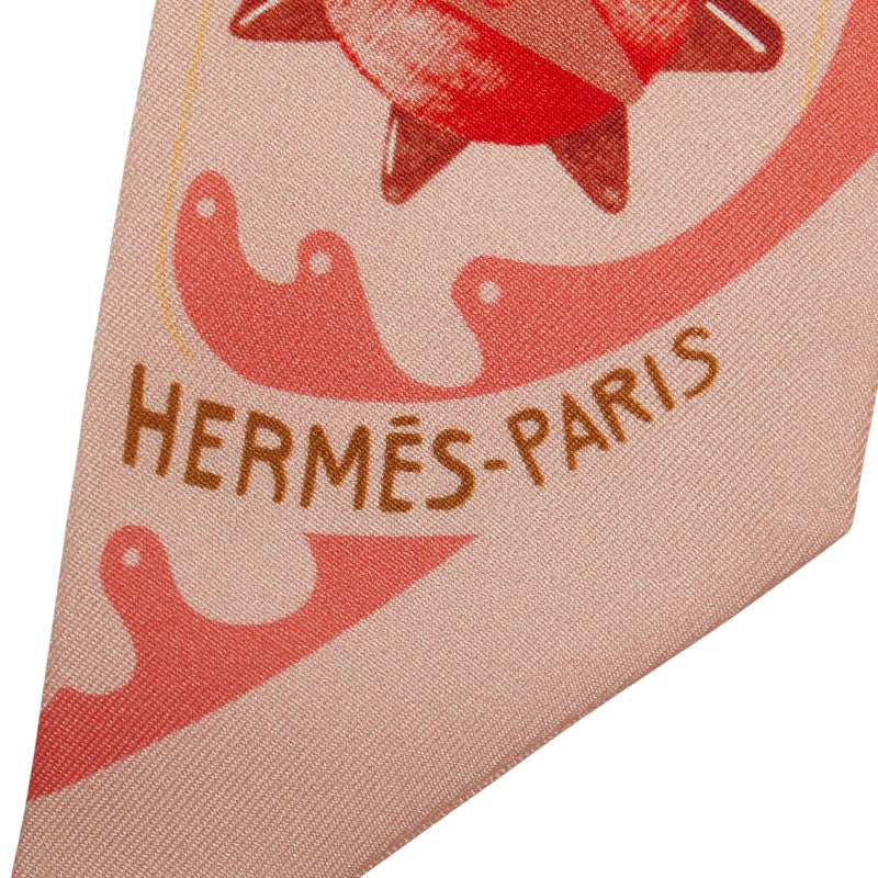 エルメス ツイリー Funny Ice Cream スカーフ ピンク マルチカラー レディース HERMES 【中古】