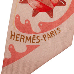 エルメス ツイリー Funny Ice Cream スカーフ ピンク マルチカラー レディース HERMES 【中古】