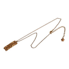 ジャンニ ヴェルサーチ メデューサ バロッコ ロゴ ネックレス ゴールド メッキ メンズ Gianni Versace 【中古】