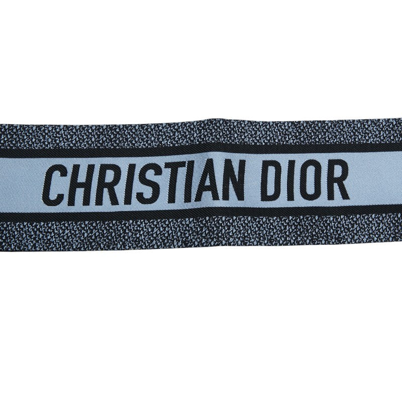 ディオール ミッツァ Zodiac Fantastico スカーフ ネイビー シルク レディース Dior 【中古】