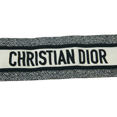 ディオール ミッツァ 花 フラワー モチーフ スカーフ ホワイト アイボリー マルチカラー シルク レディース Dior 【中古】