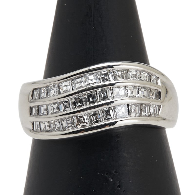 Pt900 プラチナ ダイヤ1.00ct リング 指輪 レディース 11.5号 【中古】