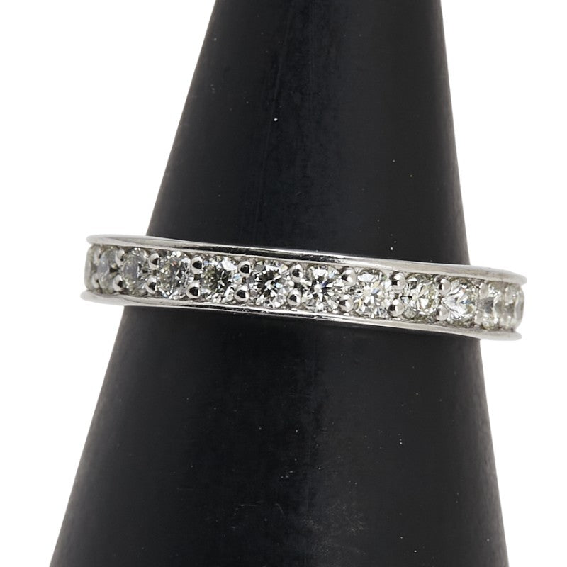 Pt950 プラチナ ダイヤ0.70ct フルエタニティ リング 指輪 レディース 7号 【中古】