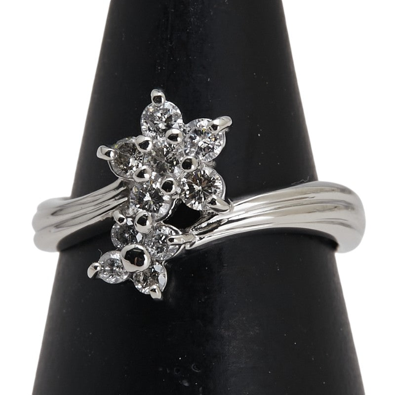 Pt900 プラチナ ダイヤ0.50ct リング 指輪 レディース 12号 【中古】