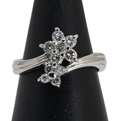 Pt900 プラチナ ダイヤ0.50ct リング 指輪 レディース 12号 【中古】