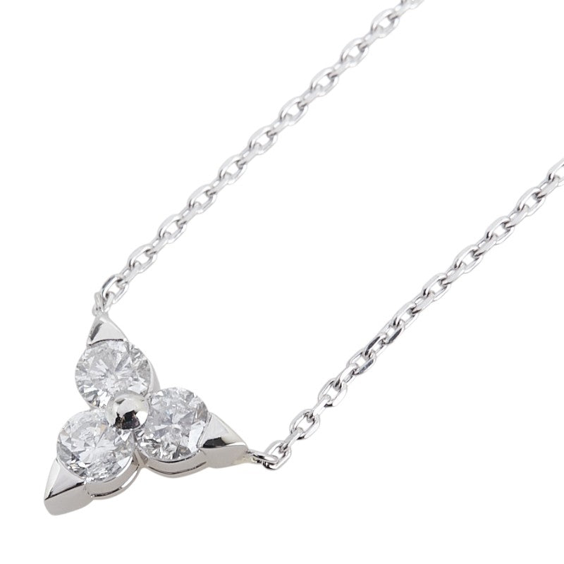 Pt900 プラチナ Pt850 プラチナ ダイヤ0.50ct ペンダントネックレス レディース 【中古】