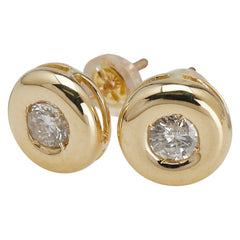 K18YG イエローゴールド ダイヤ0.50ct スタッドピアス レディース 【中古】
