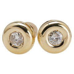 K18YG イエローゴールド ダイヤ0.50ct スタッドピアス レディース 【中古】