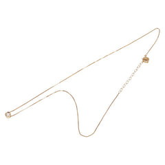 K18YG イエローゴールド ダイヤ0.13ct プチ ネックレス レディース 【中古】