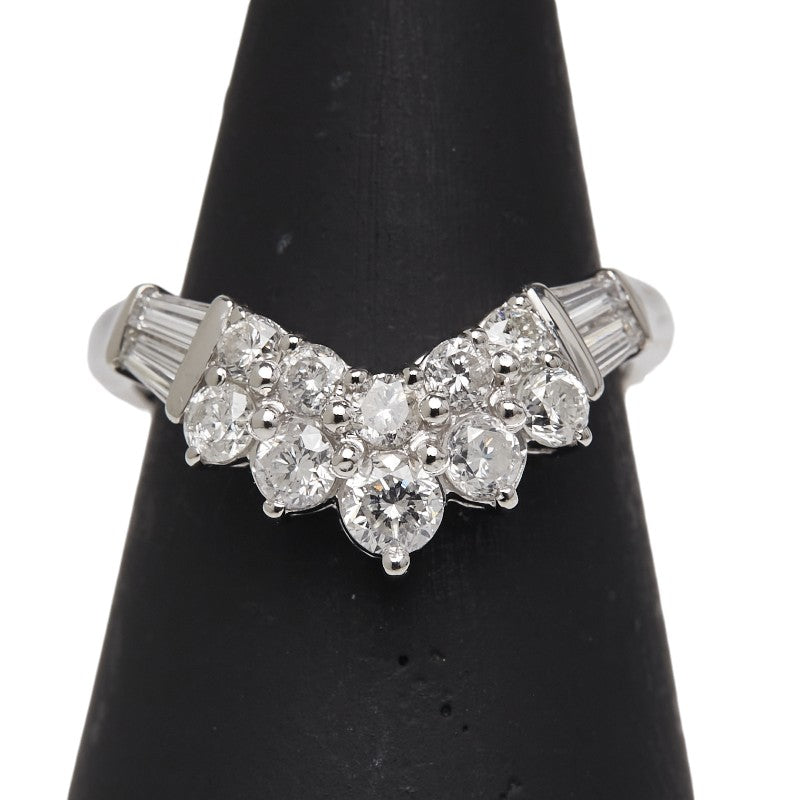 Pt900 プラチナ ダイヤ1.00ct リング 指輪 レディース 11.5号 【中古】