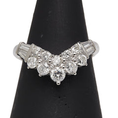 Pt900 プラチナ ダイヤ1.00ct リング 指輪 レディース 11.5号 【中古】
