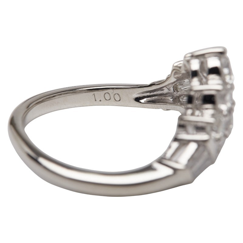 Pt900 プラチナ ダイヤ1.00ct リング 指輪 レディース 11.5号 【中古】