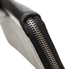 ルイ ヴィトン モノグラム マカサー ジッピーウォレット ヴェルティカル ラウンドファスナー 長財布 M60109 ノワール ブラック ブラウン PVC レザー レディース LOUIS VUITTON 【中古】