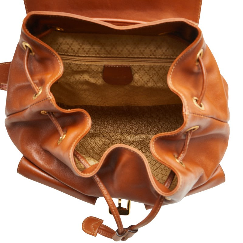 グッチ バンブー リュック バックパック 003 2058 0016 ブラウン レザー レディース GUCCI 【中古】