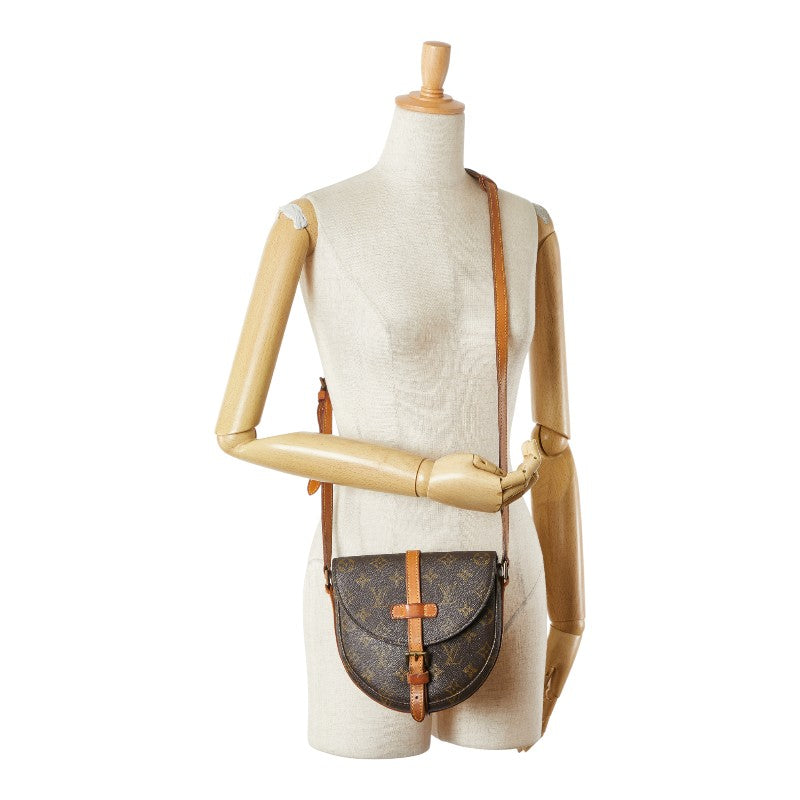ルイ ヴィトン モノグラム シャンティPM 斜め掛け ショルダーバッグ M40646 ブラウン PVC レザー レディース LOUIS VUITTON 【中古】