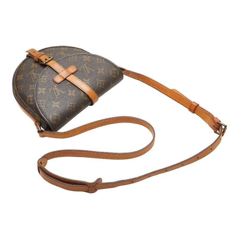 ルイ ヴィトン モノグラム シャンティPM 斜め掛け ショルダーバッグ M40646 ブラウン PVC レザー レディース LOUIS VUITTON 【中古】