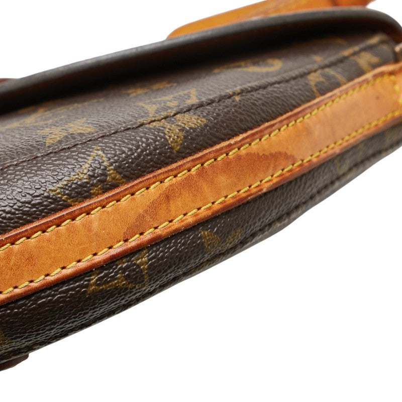 ルイ ヴィトン モノグラム シャンティPM 斜め掛け ショルダーバッグ M40646 ブラウン PVC レザー レディース LOUIS VUITTON 【中古】