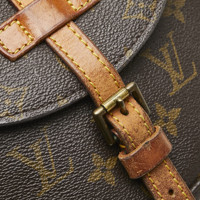 ルイ ヴィトン モノグラム シャンティPM 斜め掛け ショルダーバッグ M40646 ブラウン PVC レザー レディース LOUIS VUITTON 【中古】