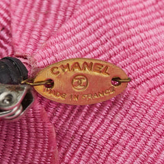 シャネル カメリア ブローチ コサージュ ピンク ファブリック レディース CHANEL 【中古】