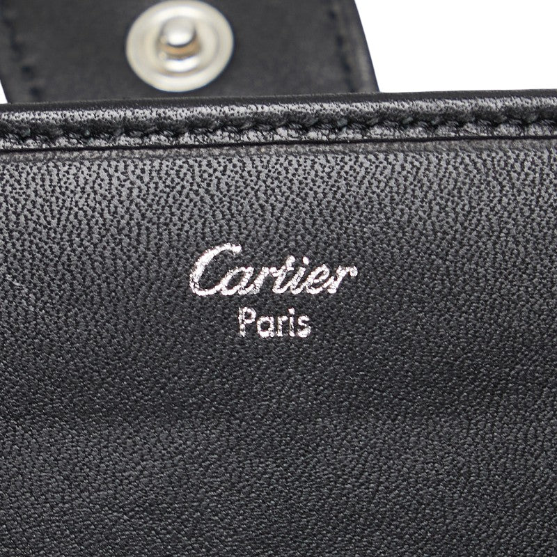 カルティエ トリニティ 長財布 ブラック マルチカラー レザー レディース CARTIER 【中古】