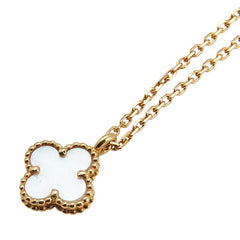 ヴァンクリーフ＆アーペル スウィート アルハンブラ シェル ネックレス K18YG イエローゴールド レディース Van Cleef & Arpels 【中古】