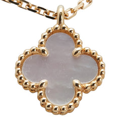 ヴァンクリーフ＆アーペル スウィート アルハンブラ シェル ネックレス K18YG イエローゴールド レディース Van Cleef & Arpels 【中古】