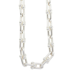 ティファニー ハードウェア スモールリンク ネックレス SV925 シルバー レディース TIFFANY&Co. 【中古】