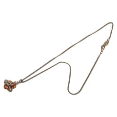 ヴィヴィアンウエストウッド セイクリッド オーブ ラインストーン ネックレス シルバー イエロー メタル レディース Vivienne Westwood 【中古】