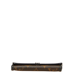 ルイ ヴィトン モノグラムマカサー ミュルティクレ6 キーケース 6連 M60165 ブラウン ブラック PVC レザー レディース LOUIS VUITTON 【中古】