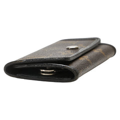 ルイ ヴィトン モノグラムマカサー ミュルティクレ6 キーケース 6連 M60165 ブラウン ブラック PVC レザー レディース LOUIS VUITTON 【中古】