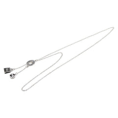 ディオール ロゴ ラリアット ロングネックレス シルバー メタル レディース Dior 【中古】