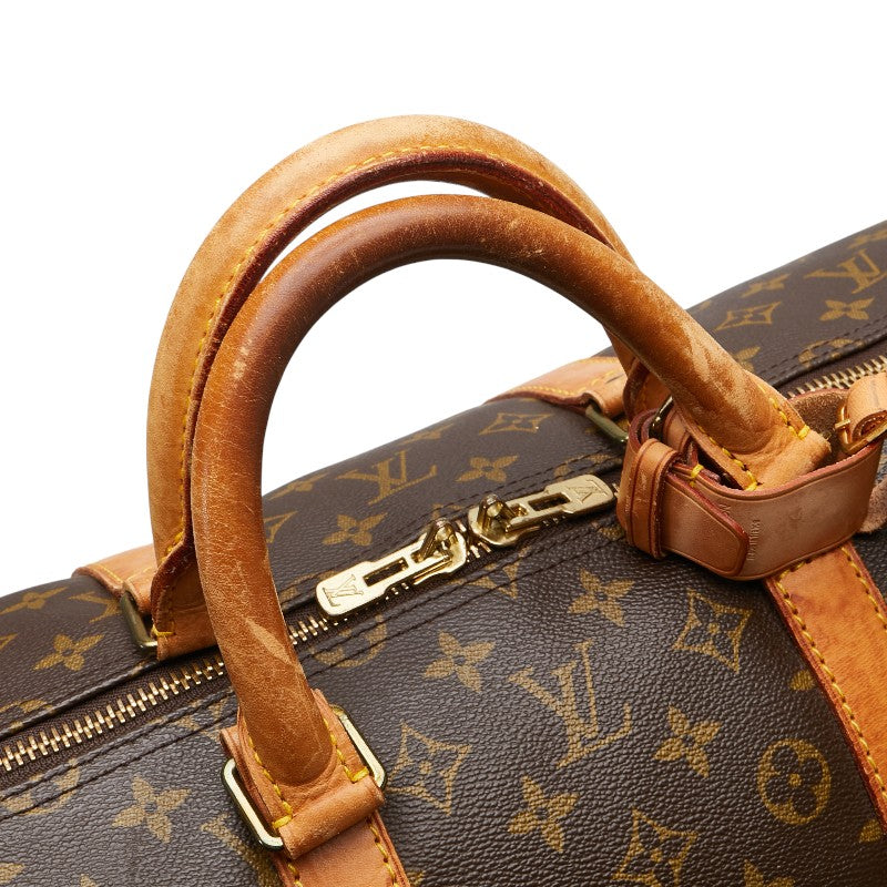 ルイ ヴィトン モノグラム キーポル55 ボストンバッグ トラベルバッグ M41424 ブラウン PVC レザー レディース LOUIS VUITTON 【中古】