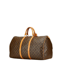 ルイ ヴィトン モノグラム キーポル55 ボストンバッグ トラベルバッグ M41424 ブラウン PVC レザー レディース LOUIS VUITTON 【中古】