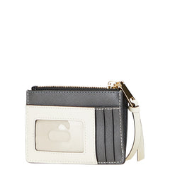 マークジェイコブス ザ スナップショット コインケース フラグメントケース ブラック グレー ホワイト レザー レディース MARC JACOBS 【中古】