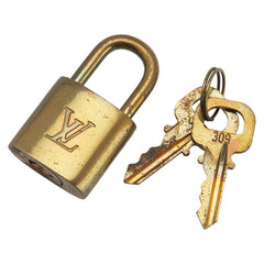 ルイ ヴィトン カデナ 南京錠 キー セット ゴールド メッキ レディース LOUIS VUITTON 【中古】