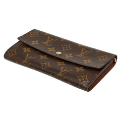 ルイ ヴィトン モノグラム ポルトフォイユ サラ 長財布 M61734 ブラウン PVC レザー レディース LOUIS VUITTON 【中古】